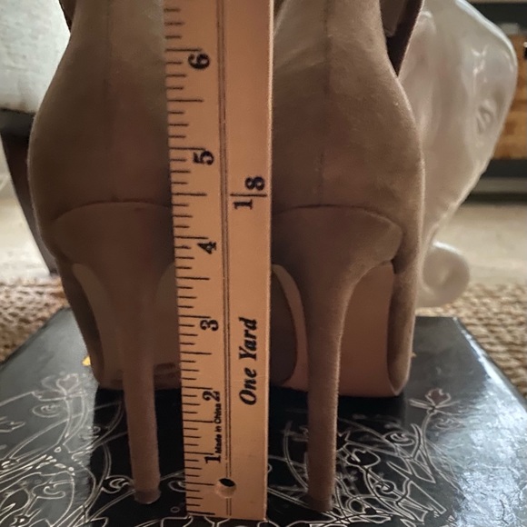 LILIANA Taupe/Nude/Beige/Tan STILETTO Ankle Booties/Boots/Shoes Size 7.5 - Picture 8 of 11